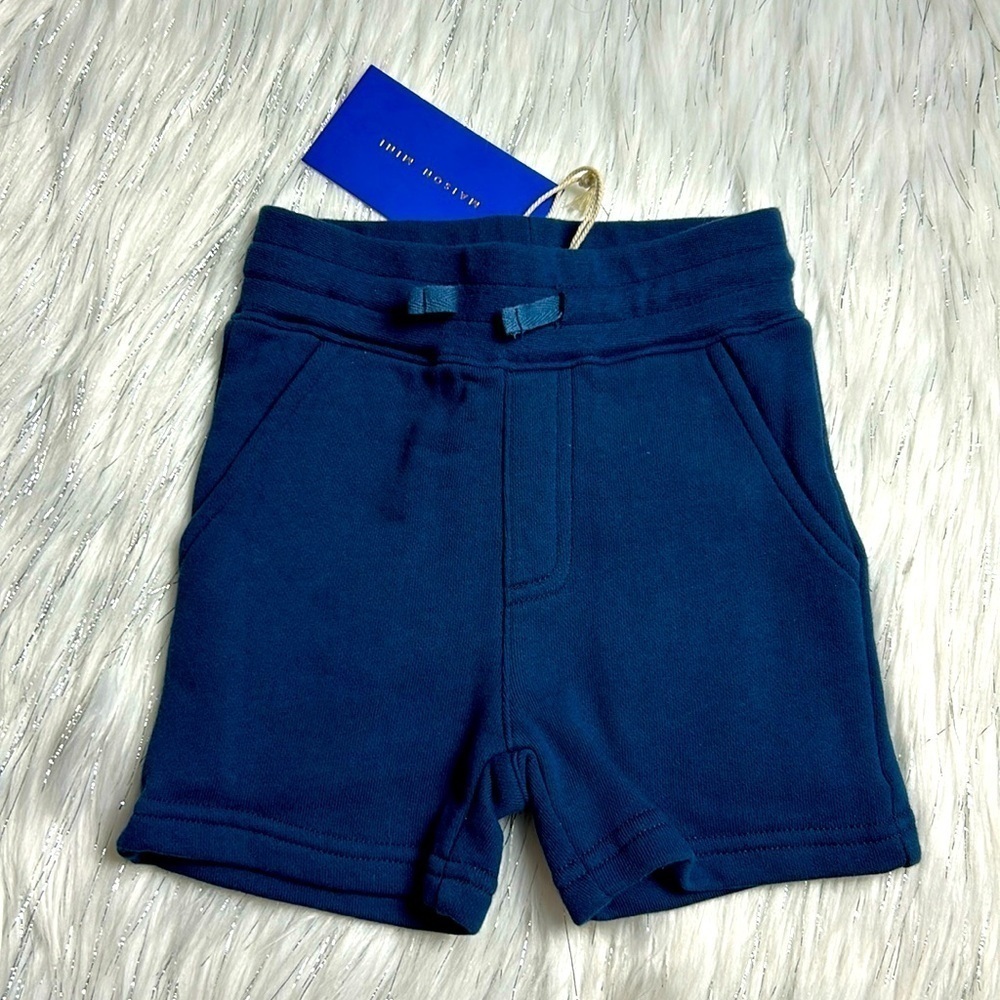 Maison Mini sized 2Y Navy Blue Casual Lounge Shorts
